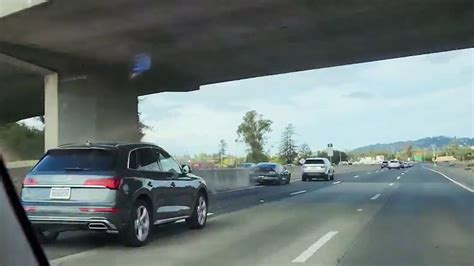 Caught on Camera: Mustang speeding, crashing on Hwy 101 in Santa Rosa